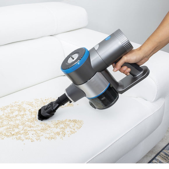 Kalorik Home 2-in-1 Cordless Cyclone Vacuum Cleaner, Blue and Silver