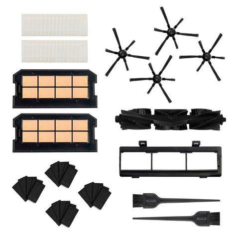 Kalorik® Home 30-Piece Complete Refresh Set (6-Arm Brush Version) for HUVI® Robot Vacuum﻿