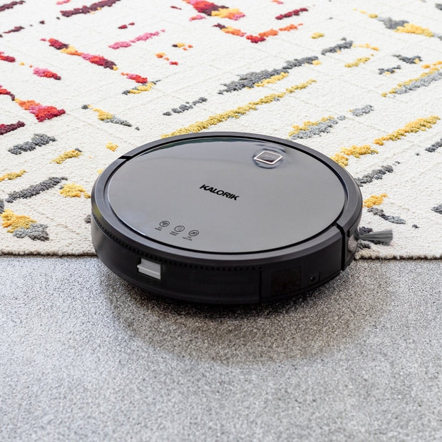 Kalorik Home Ionic Pure Air Smart Robot Vacuum, Black and Gray