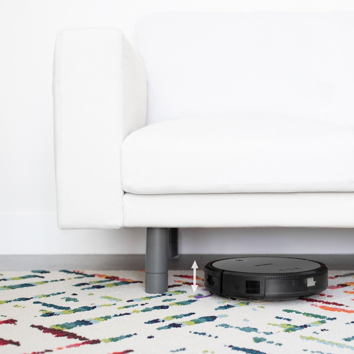 Kalorik Home Ionic Pure Air Smart Robot Vacuum, Black and Gray