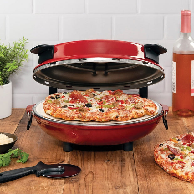 Kalorik® Hot Stone Pizza Oven, Red