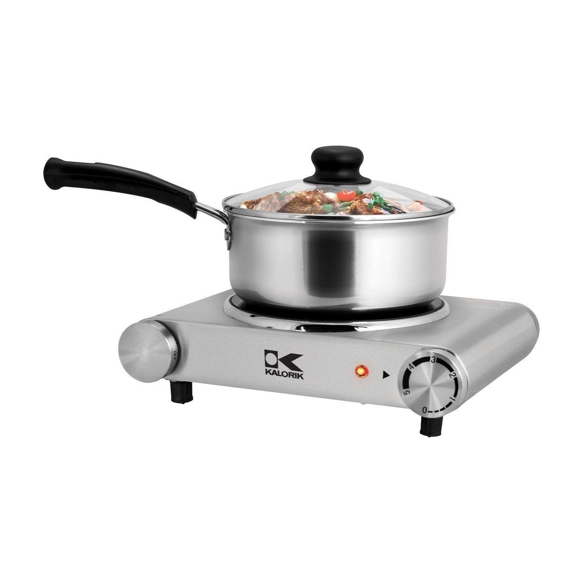 Kalorik® Infrared Single Ceramic Cooking Plate, Stainless Steel