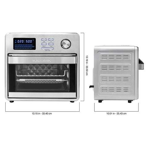 Kalorik Maxx 6-Slice Stainless Steel Toaster Oven with Rotisserie  (1600-Watt)