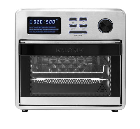 Kalorik MAXX® 16 Quart Digital Air Fryer Oven, Black and Stainless