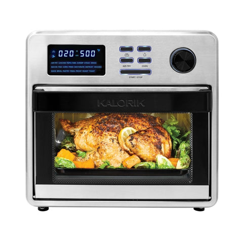 Kalorik MAXX 16 Quart Digital Air Fryer Oven, Black and Stainless Steel