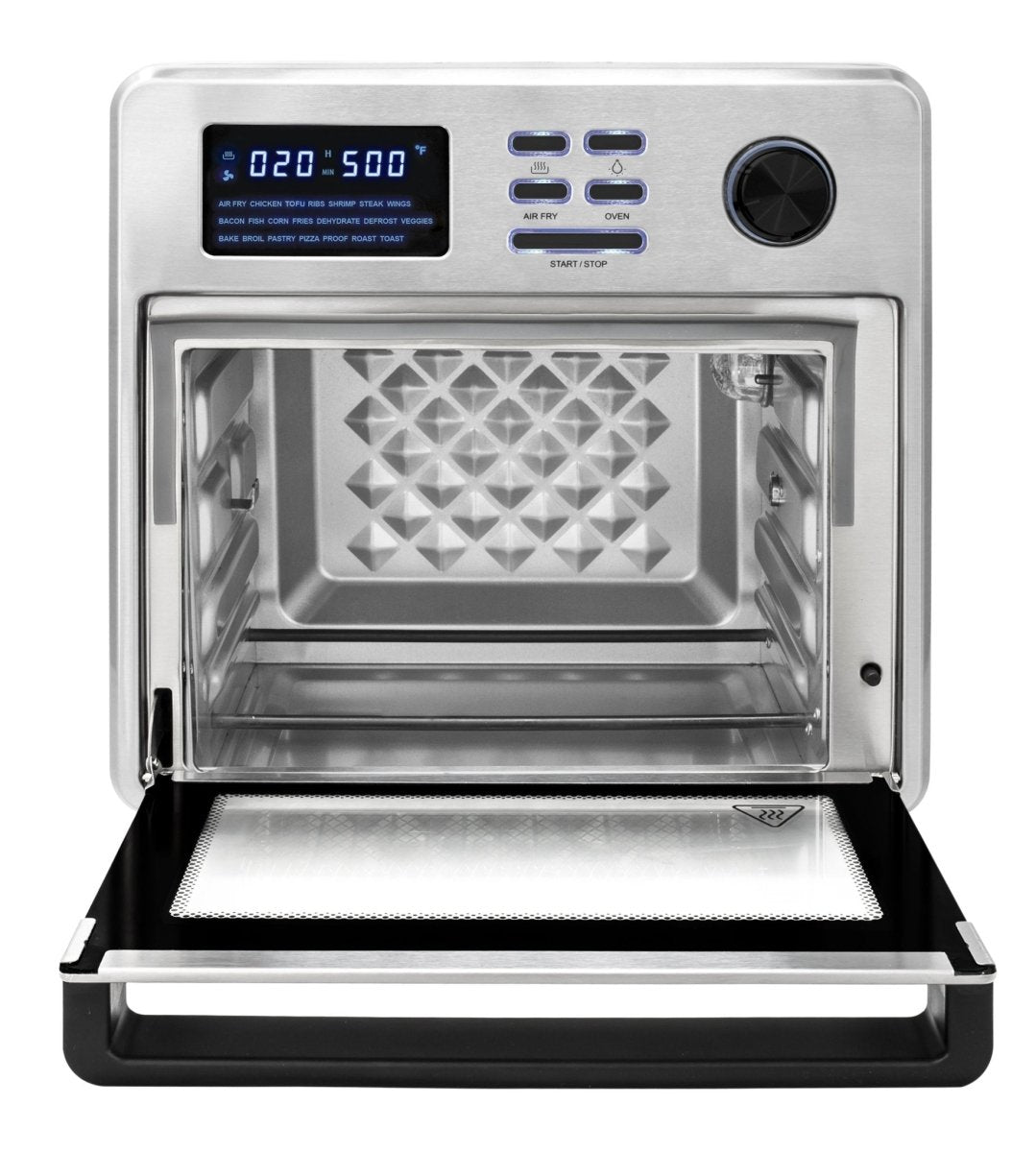 Kalorik MAXX 16 Quart Digital Air Fryer Oven, Black and Stainless Steel