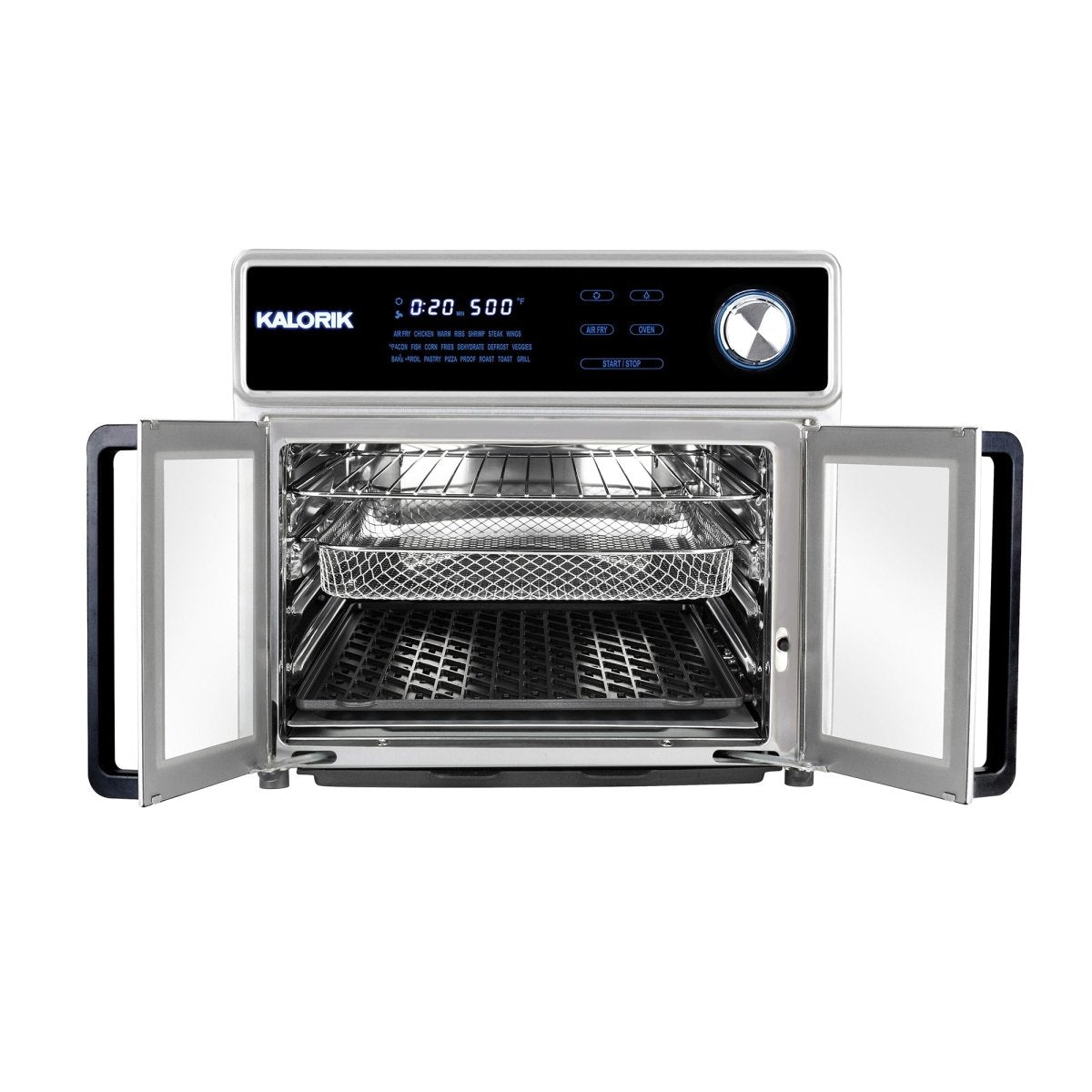 Kalorik MAXX® 26 Quart Digital Air Fryer Oven Grill DELUXE, Stainless Steel