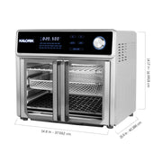 Kalorik MAXX® 26 Quart Digital Air Fryer Oven Grill, Stainless Steel