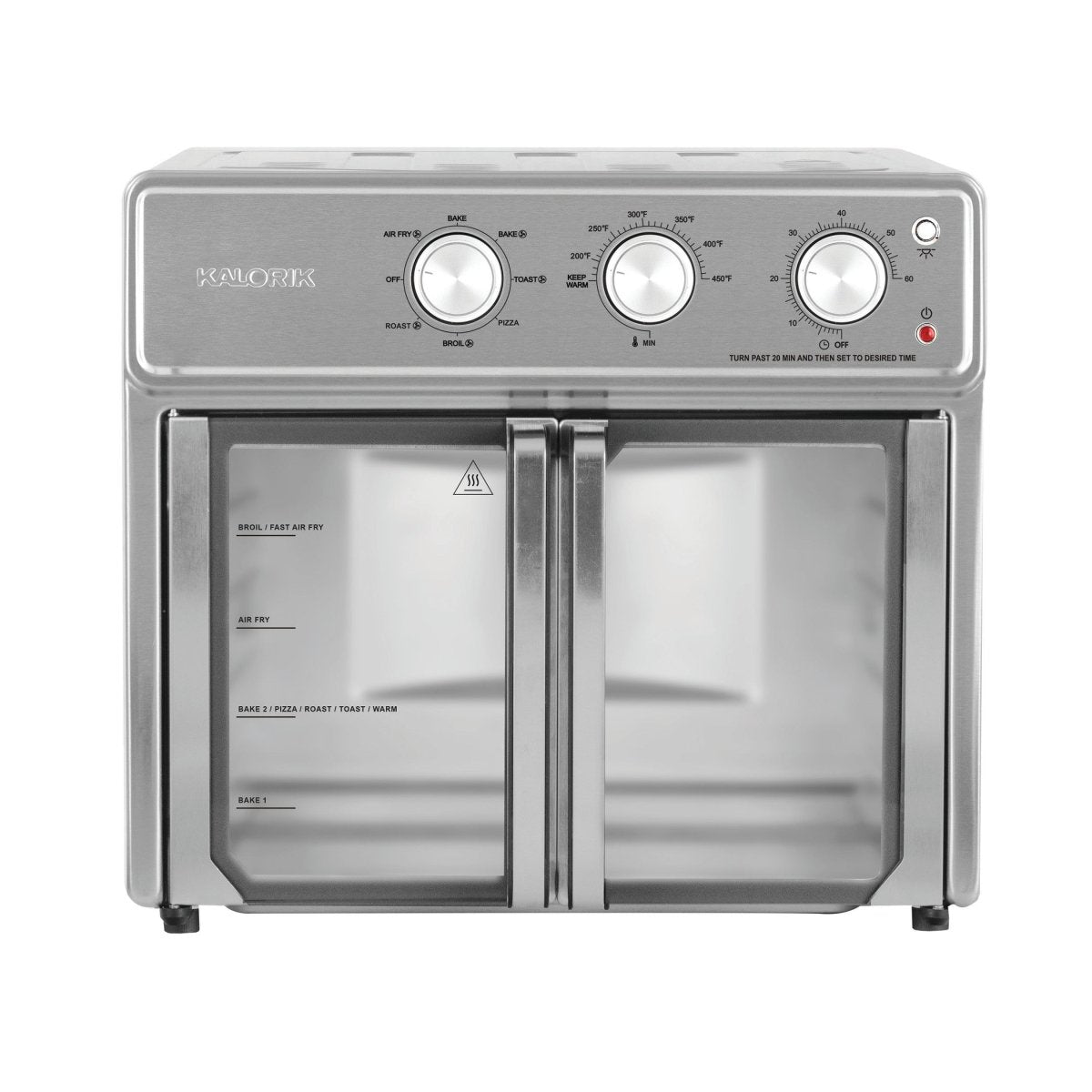 Kalorik MAXX® 26-Quart Stainless Steel Air Fryer Toaster Oven Combo with Accessories