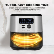 Kalorik MAXX® 7 Quart Digital Air Fryer, Black and Stainless Steel