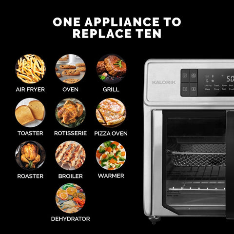 Kalorik MAXX® Advance 26 Quart Digital Air Fryer Oven w/ 9 Accessories