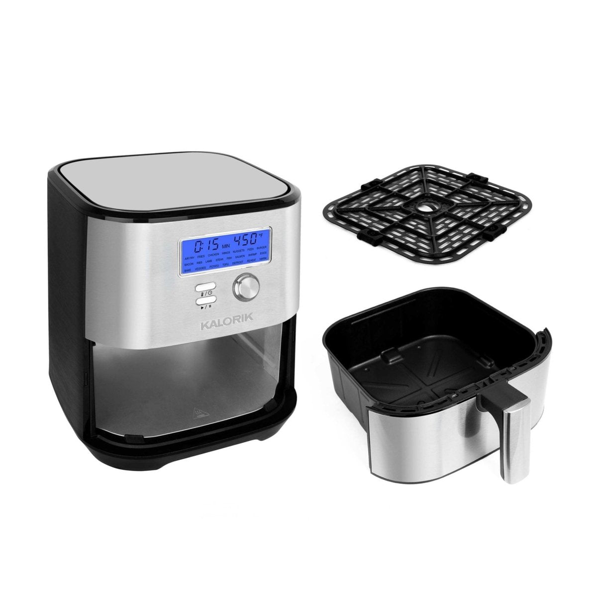 Kalorik MAXX® Plus 7 Quart Digital Air Fryer, Stainless Steel