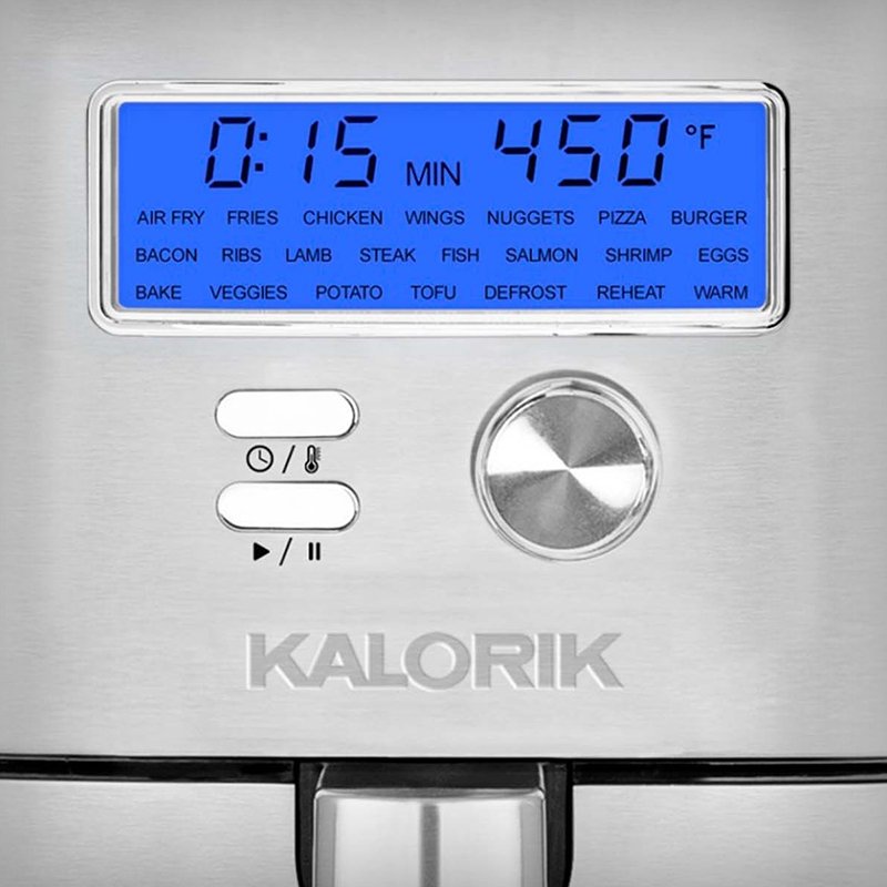 Kalorik MAXX® Plus 7 Quart Digital Air Fryer, Stainless Steel