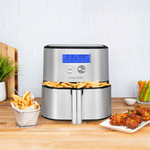 Kalorik MAXX® Plus 7 Quart Digital Air Fryer, Stainless Steel