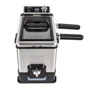 Kalorik Pro 4.2 Quart Triple-Basket Deep Fryer with Oil Filtration