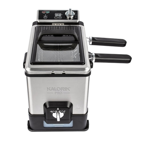 Kalorik Pro 4.2 Qt. Triple Basket Deep Fryer w/Oil Filtration