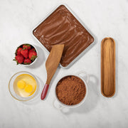 Mad Hungry 2-Piece Acacia Wood Spurtle Set, Red