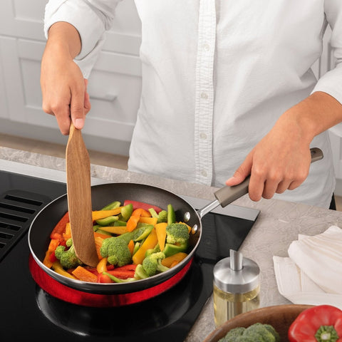 Mad Hungry As Seen on TV 4-Piece Acacia Wood Spurtle Set, Black