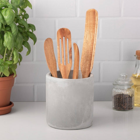 Mad Hungry As Seen on TV 4-Piece Acacia Wood Spurtle Set, Red