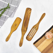 Mad Hungry Original 3-Piece Teak Wood Spurtle Set